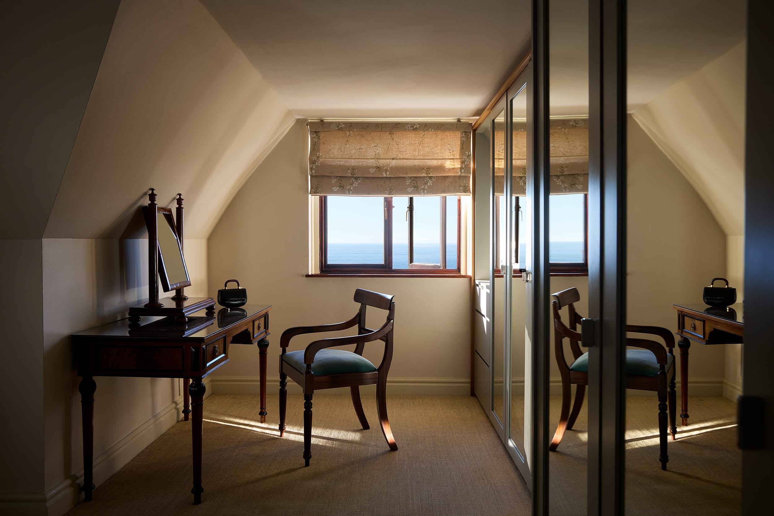 The suite's dressing room