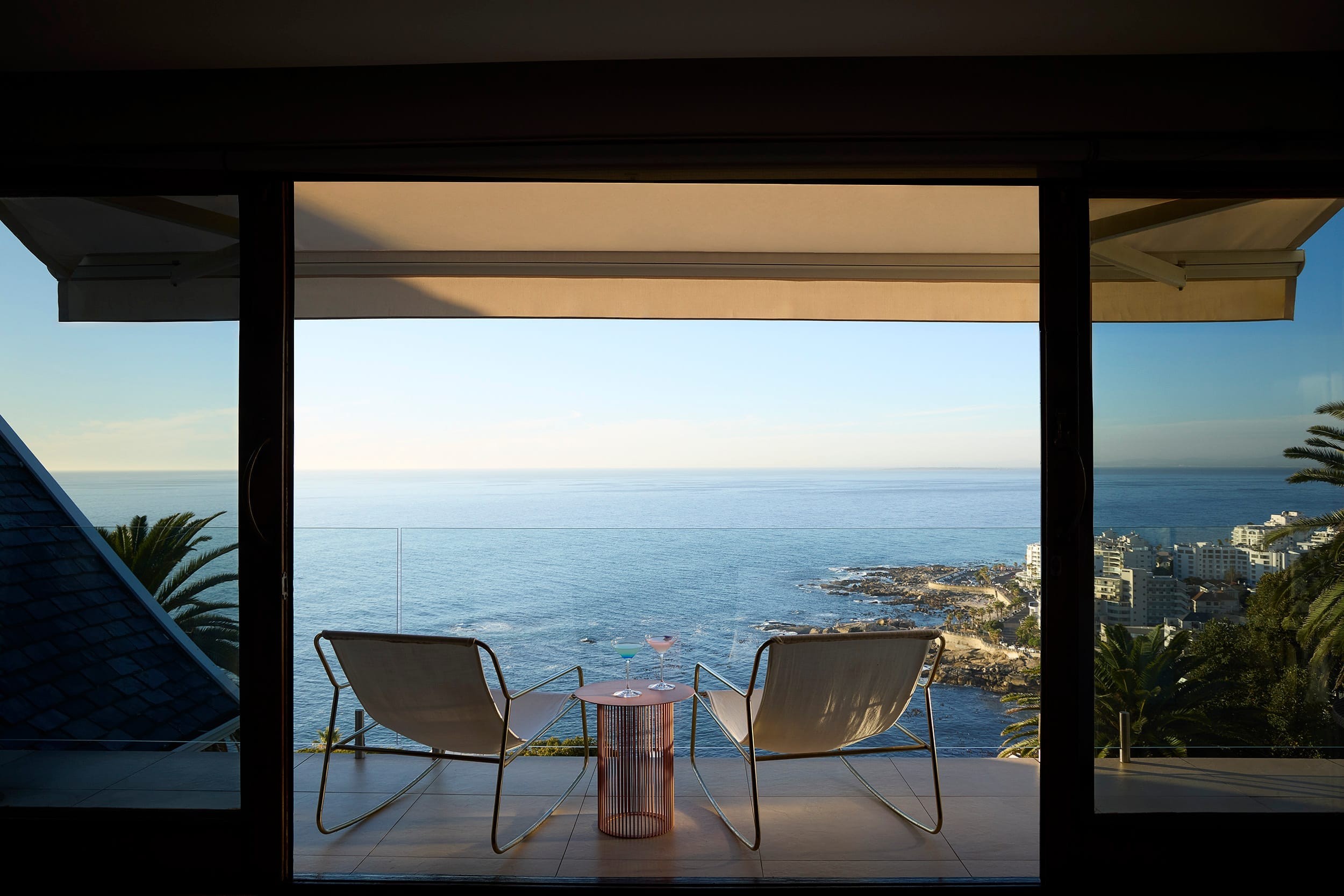 Expansive private terrace of the Ellerman House Suite