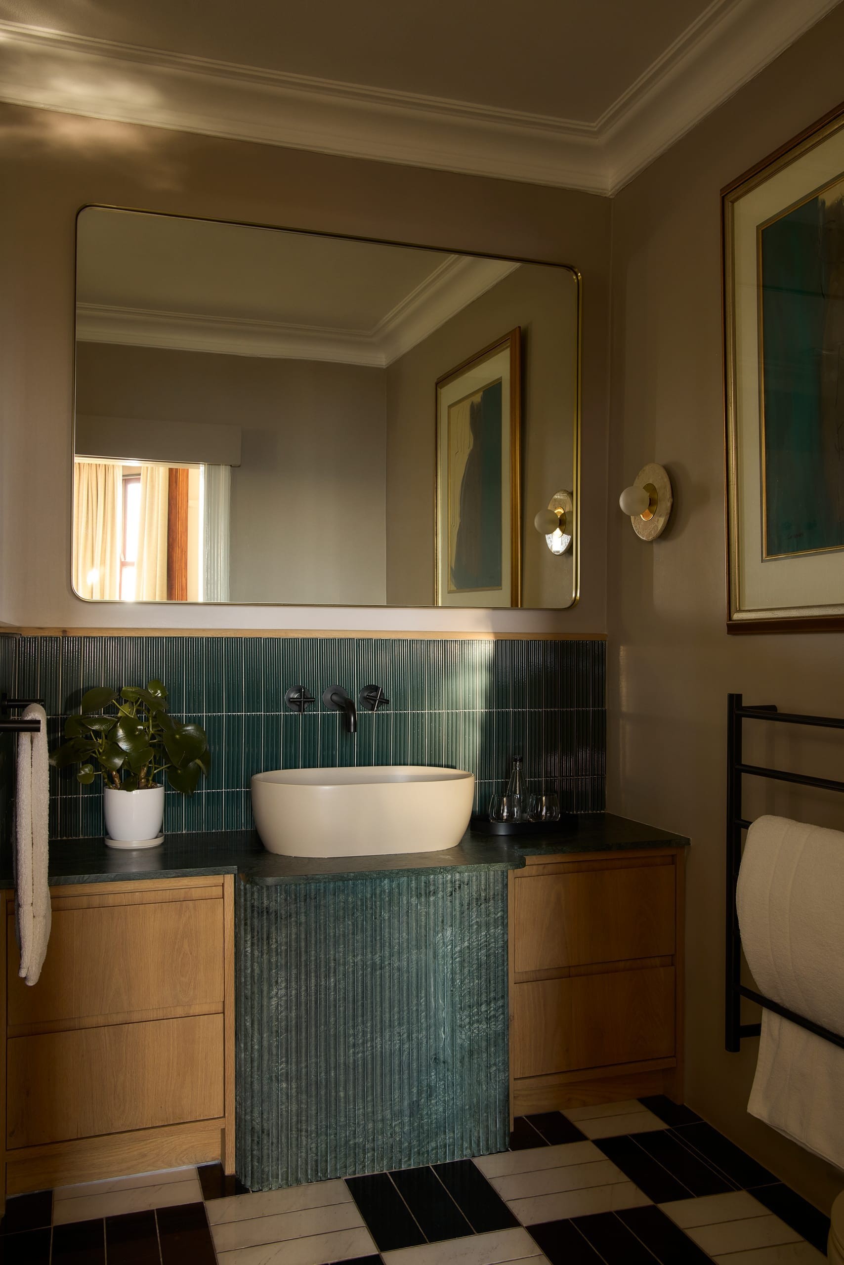 Considered interior detail within the Superior House Room