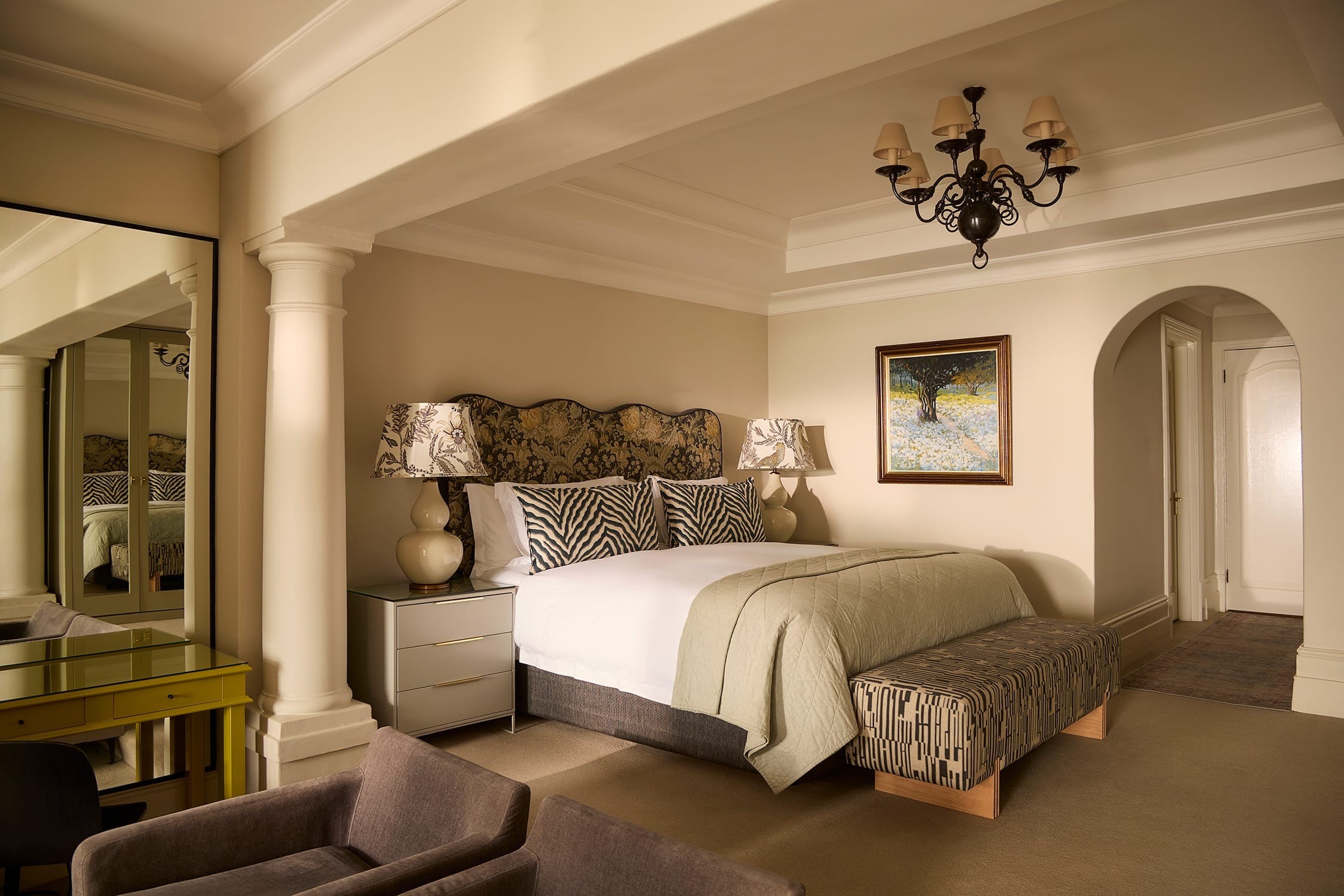 A wider view across the Deluxe House Room interior