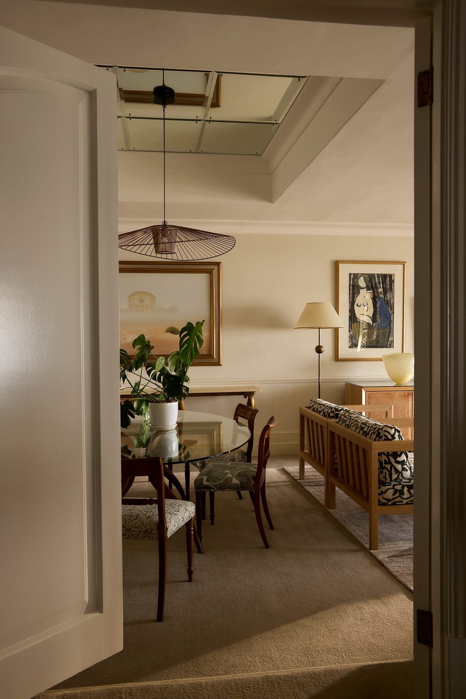 The suite's separate dining room