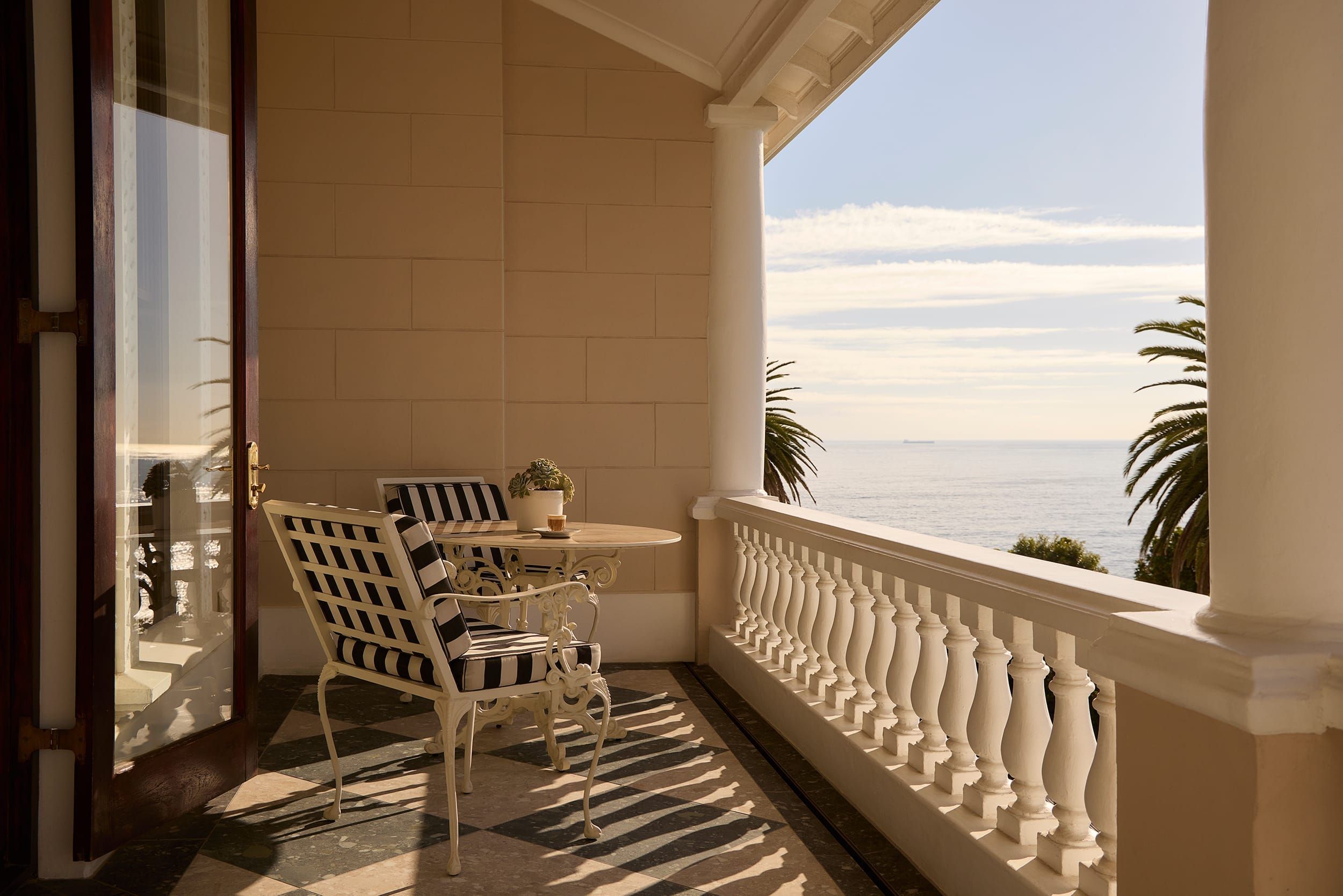Private terrace of the Deluxe House Room overlooking the Atlantic