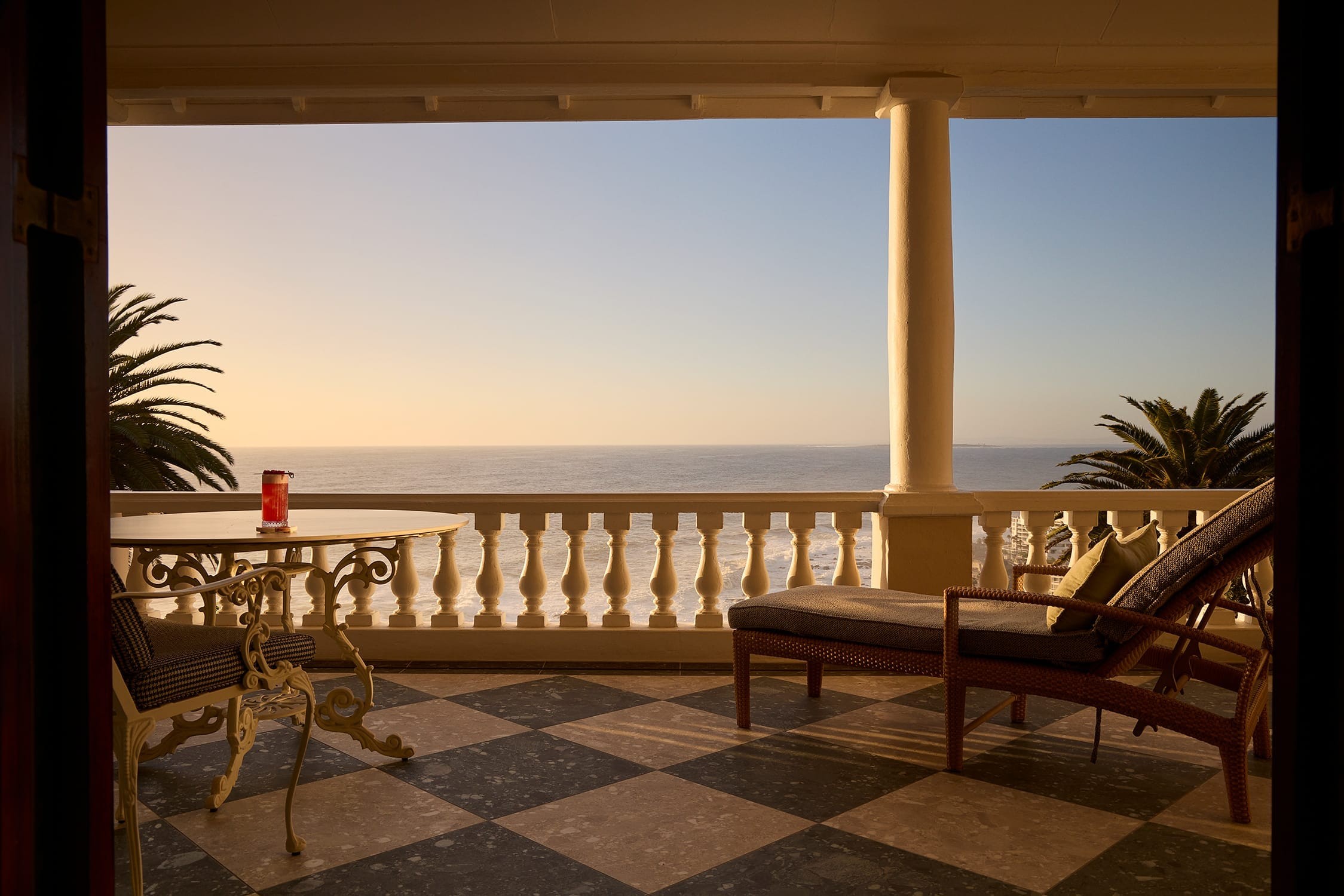 Private ocean-facing terrace of the Deluxe House Room