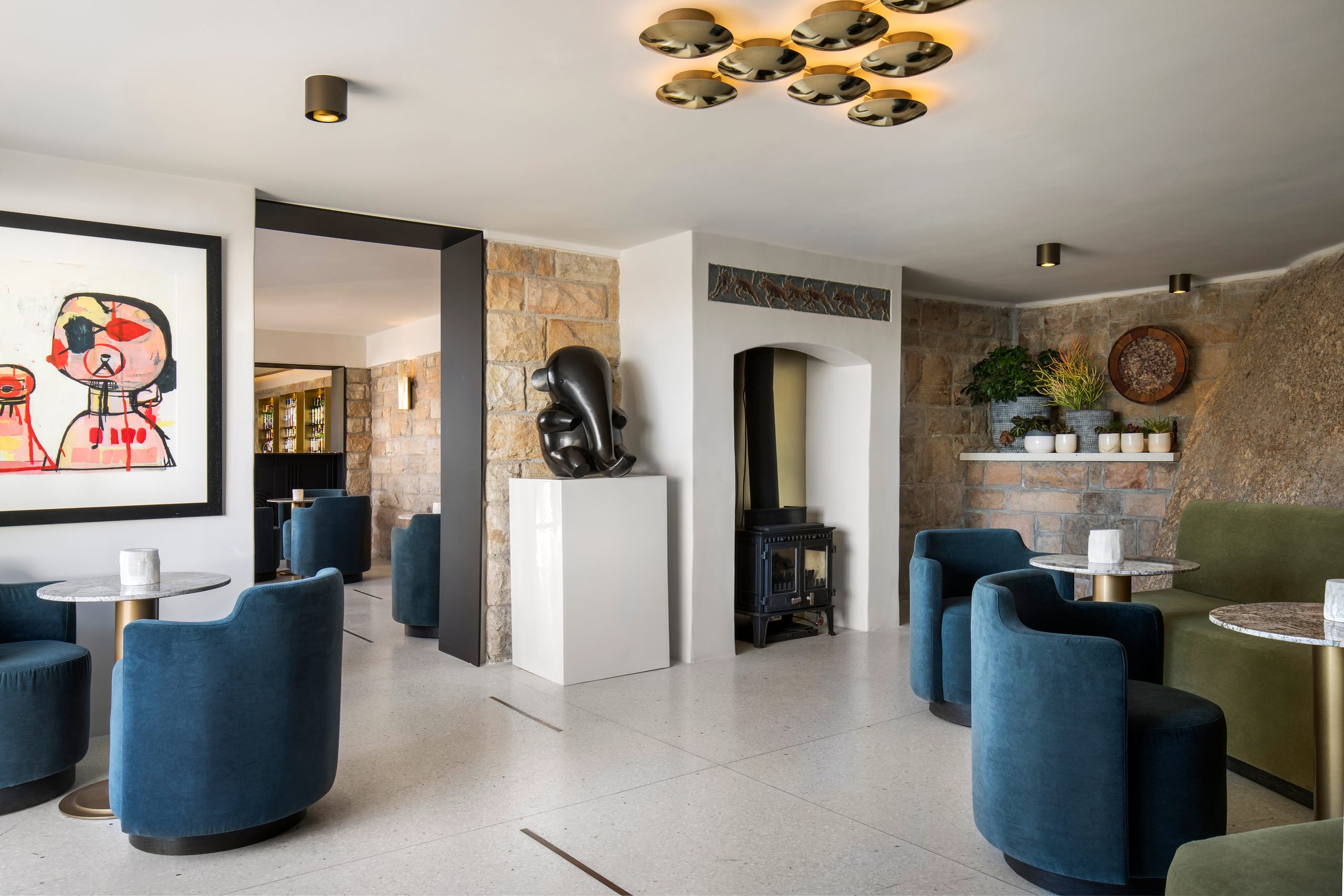 Sculptural detailing at Bar Roc