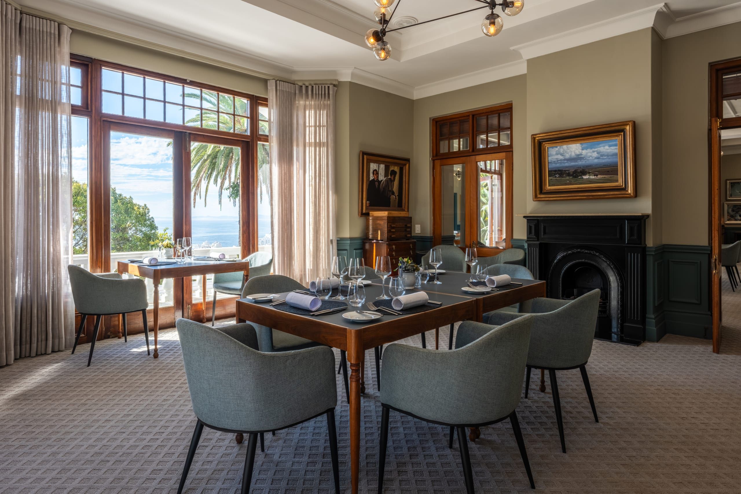 Lunch served with Atlantic views