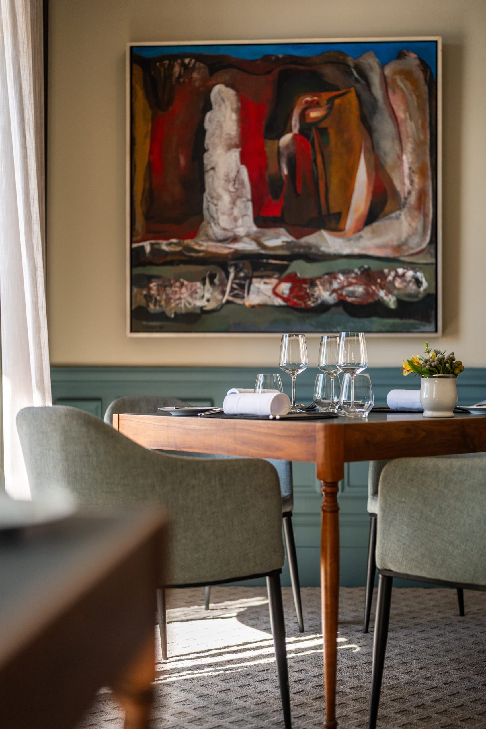 Lunch on the terrace with Atlantic views