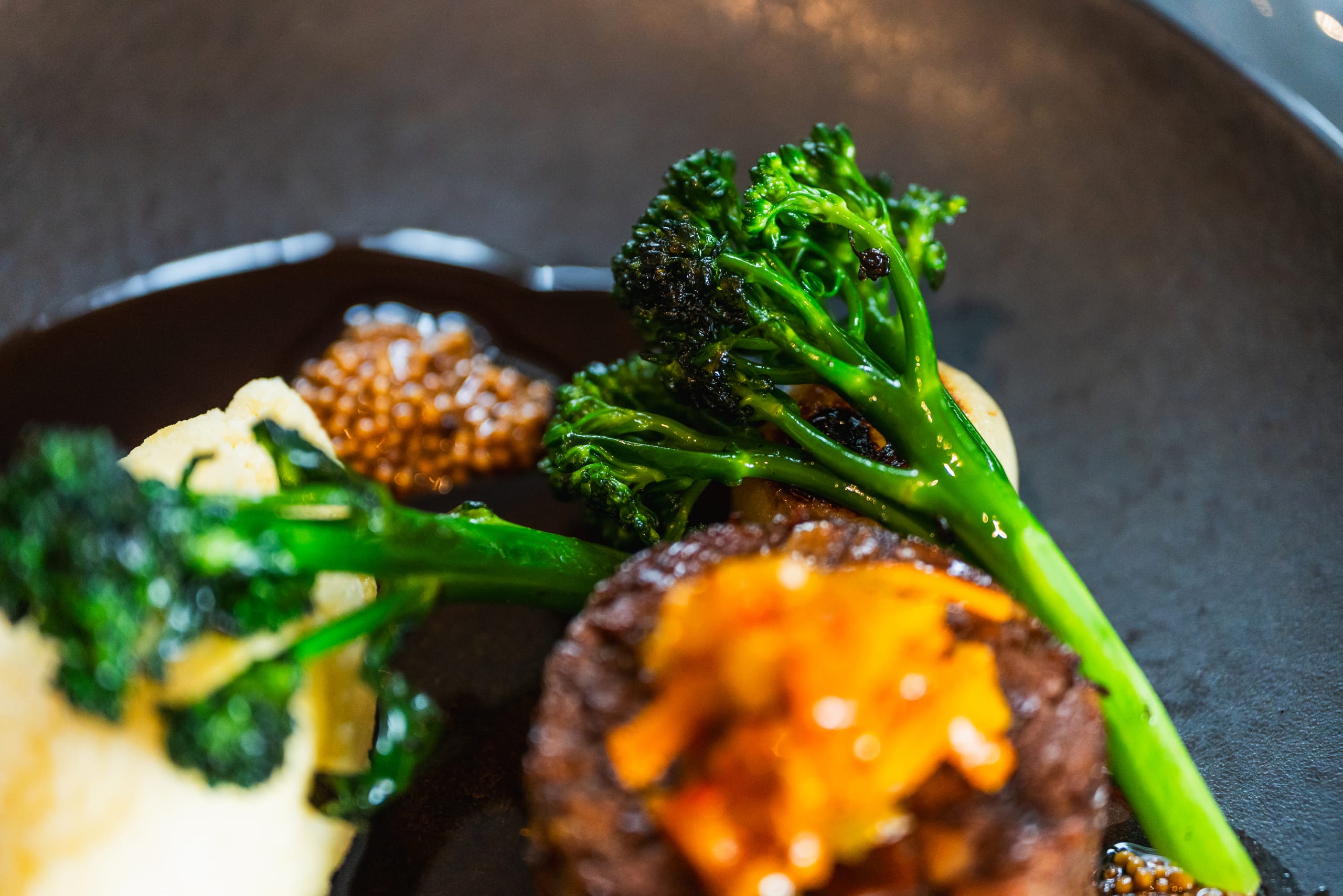A delicately plated lunch course
