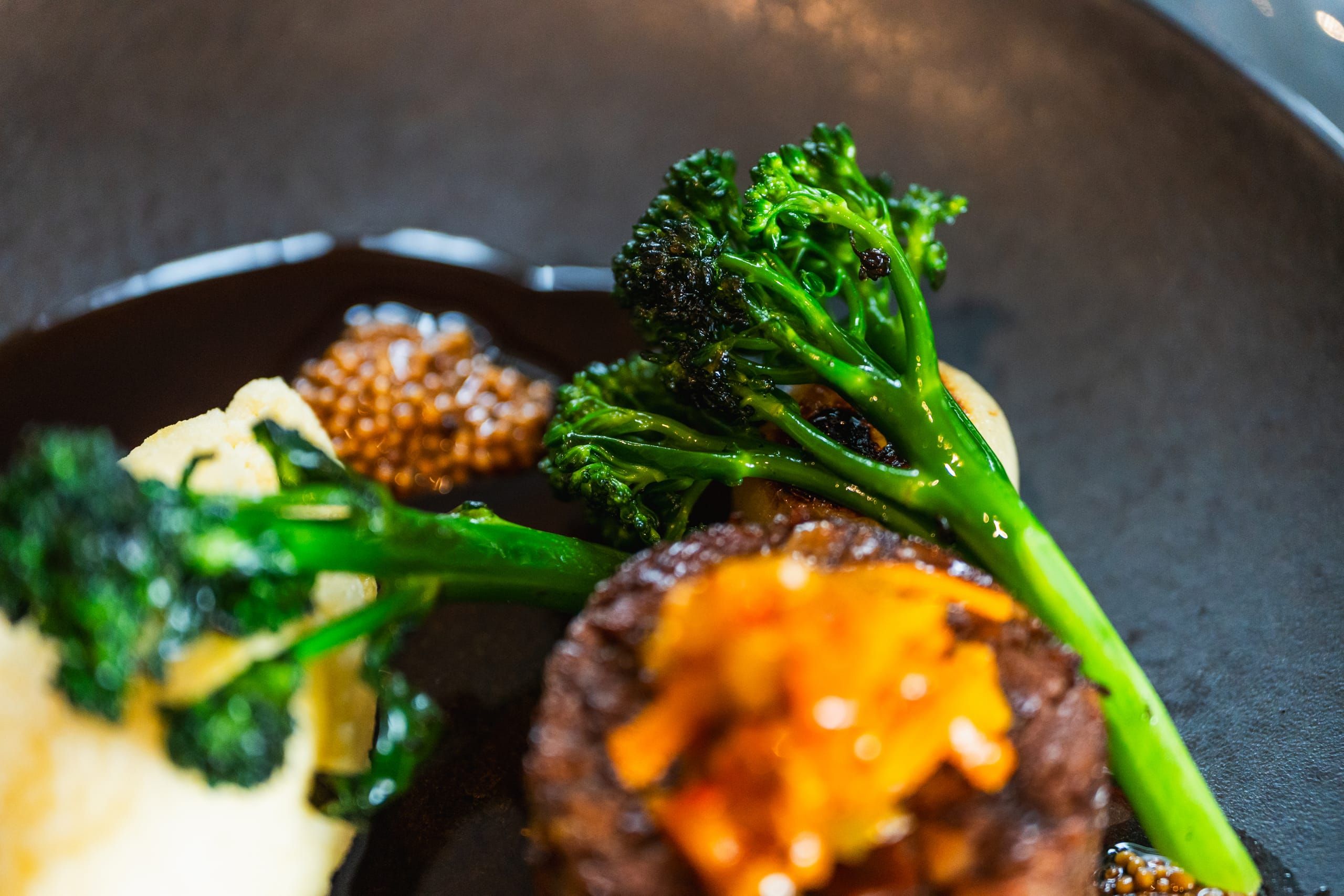 A delicately plated lunch course