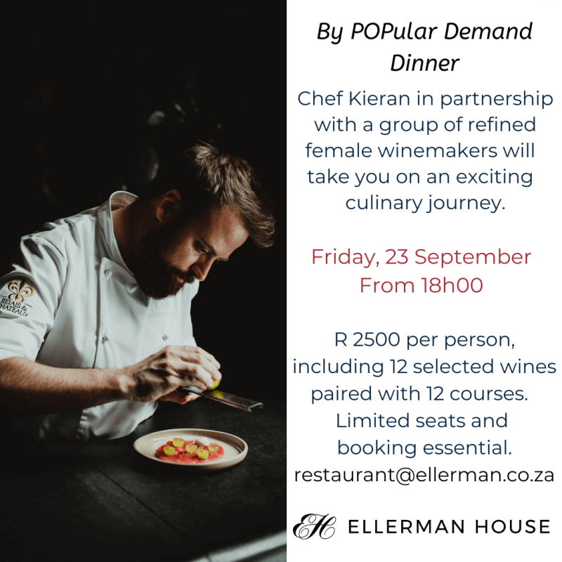 Popular demand dinner details