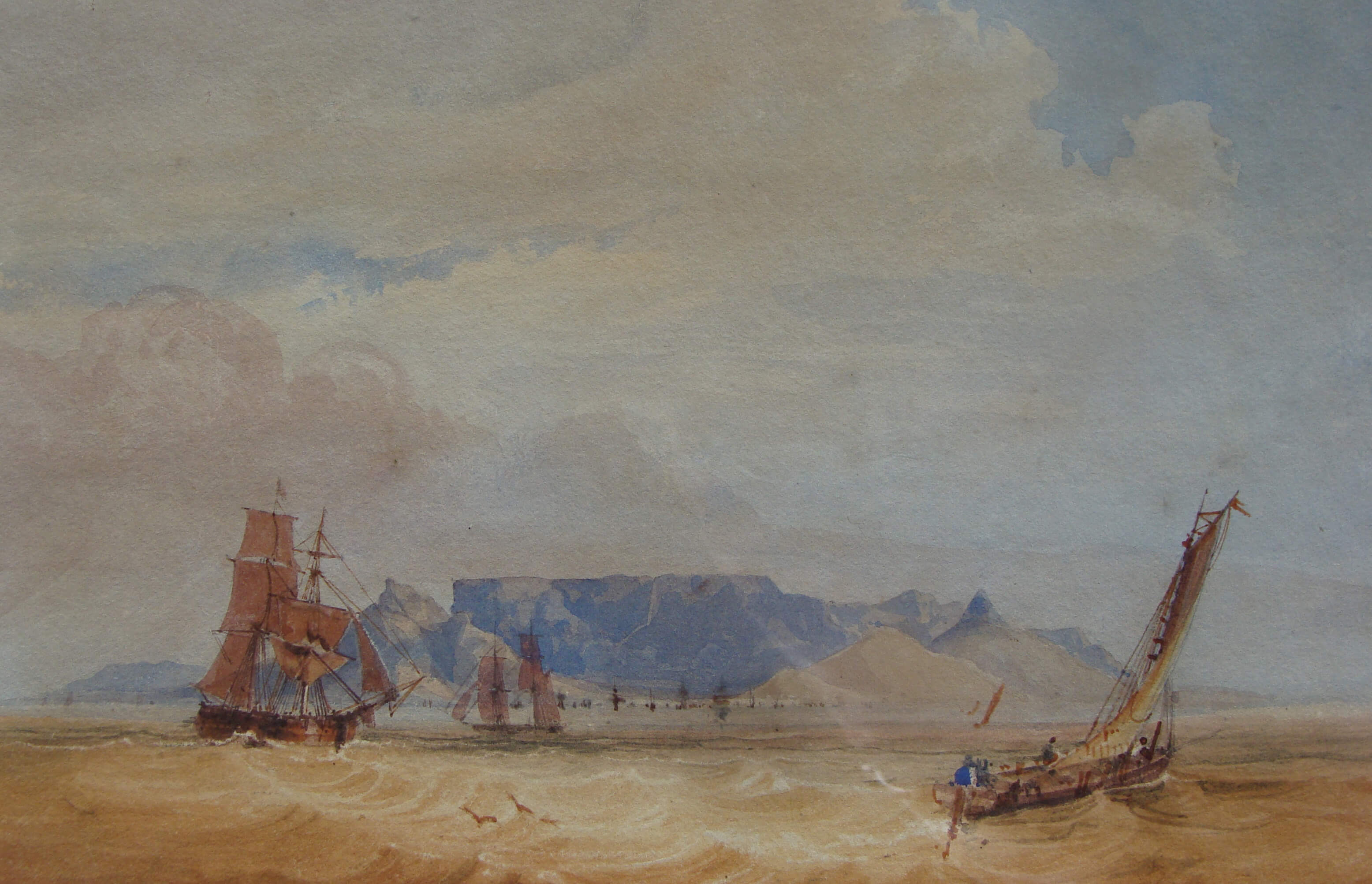 Thomas Bowler Ships in Table Bay
